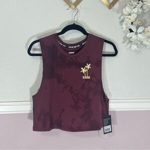 RNNR Women's Burgundy Muscle Running Tee